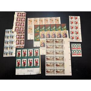 Vintage Unused Stams, Christmas bundle